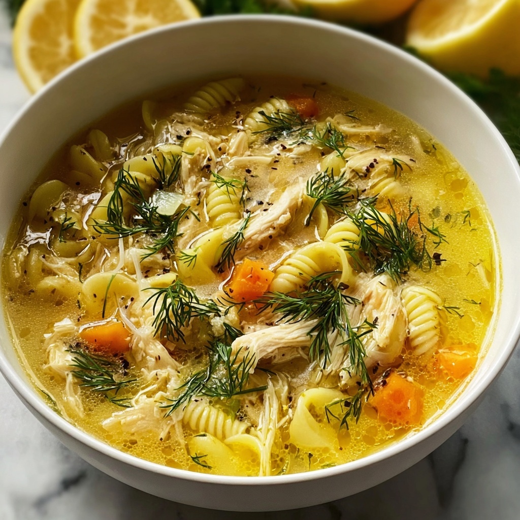 Mediterranean Lemon Chicken Soup Recipe - Recipe Image