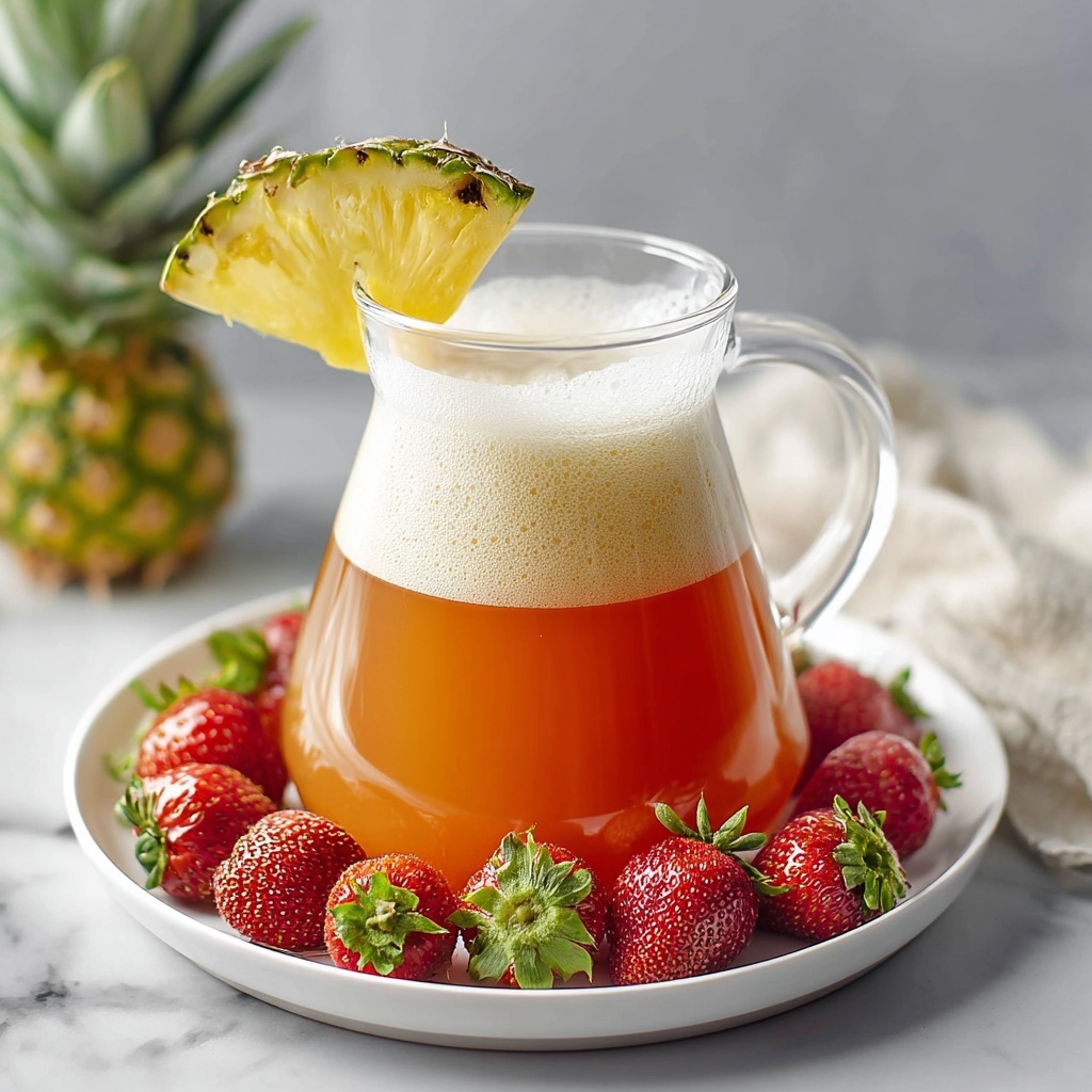 Pineapple Strawberry Agua Fresca Recipe - Recipe Image