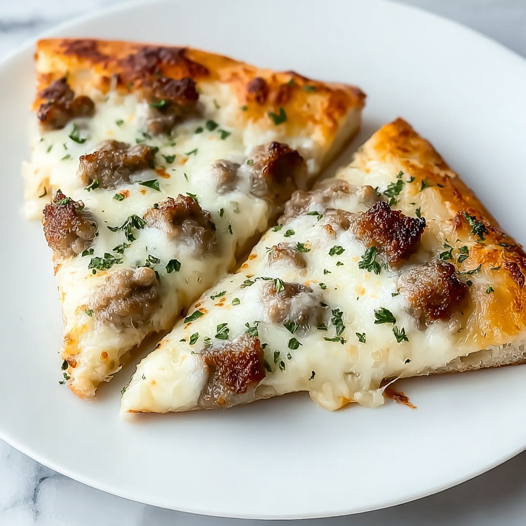 Biscuits & Sausage Gravy Breakfast Pizza Recipe - Recipe Image