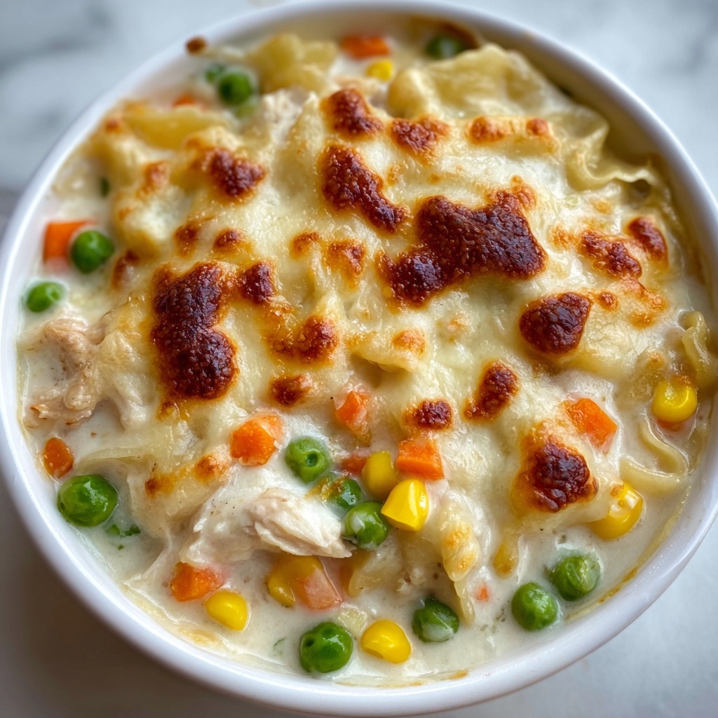 Easy Chicken Cobbler Dinner Casserole Recipe - Recipe Image