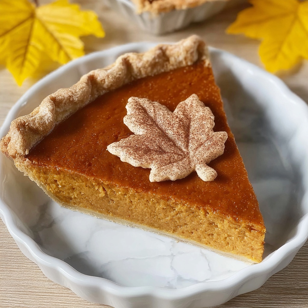 Easy Pumpkin Pie from Scratch with Flaky Crust Recipe - Recipe Image