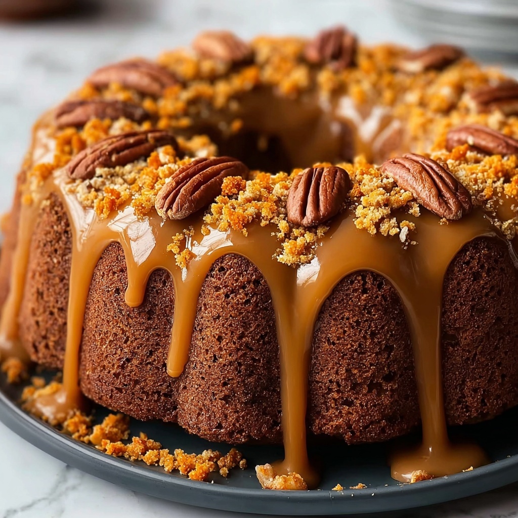 Sweet Potato Honeybun Cake with Pecans & Grated Sweet Potato Icing Recipe - Recipe Image
