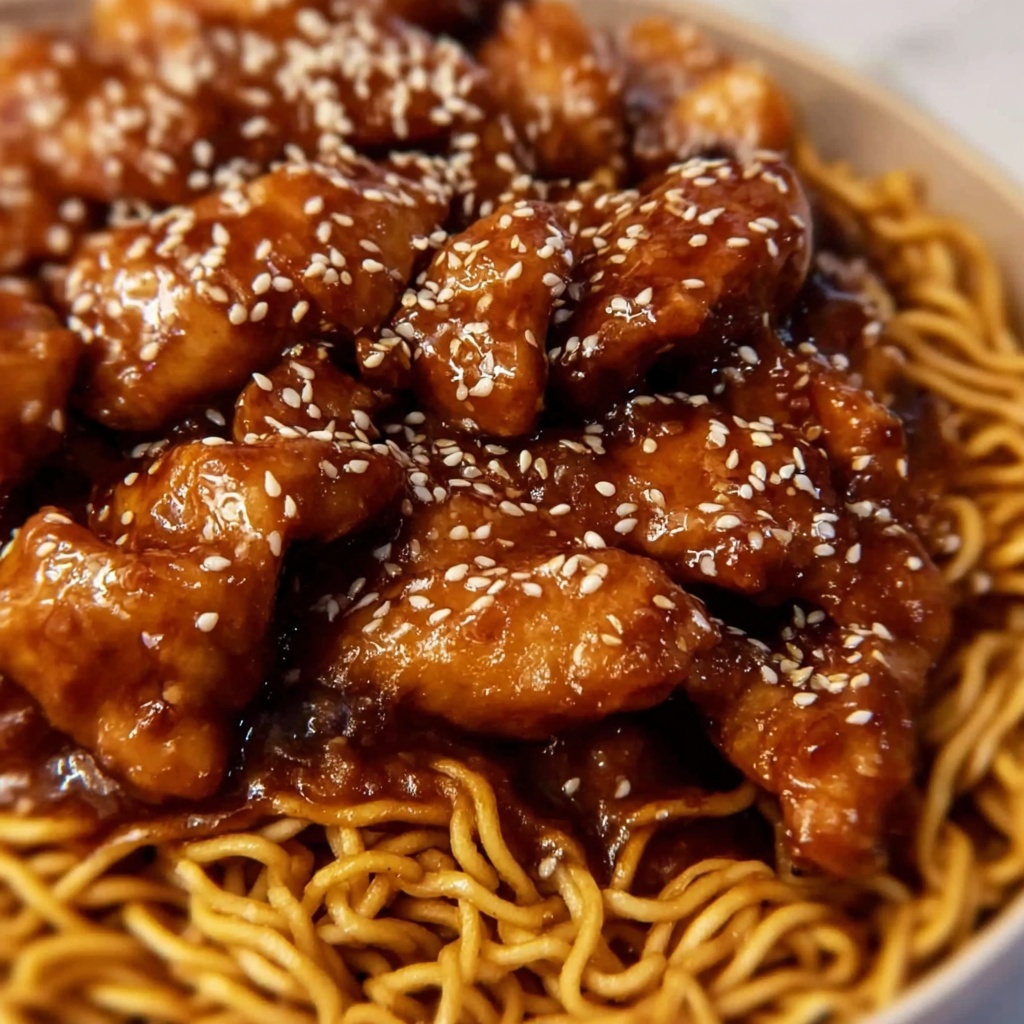 Quick & Sassy Honey Garlic Chicken Lo Mein Recipe - Recipe Image
