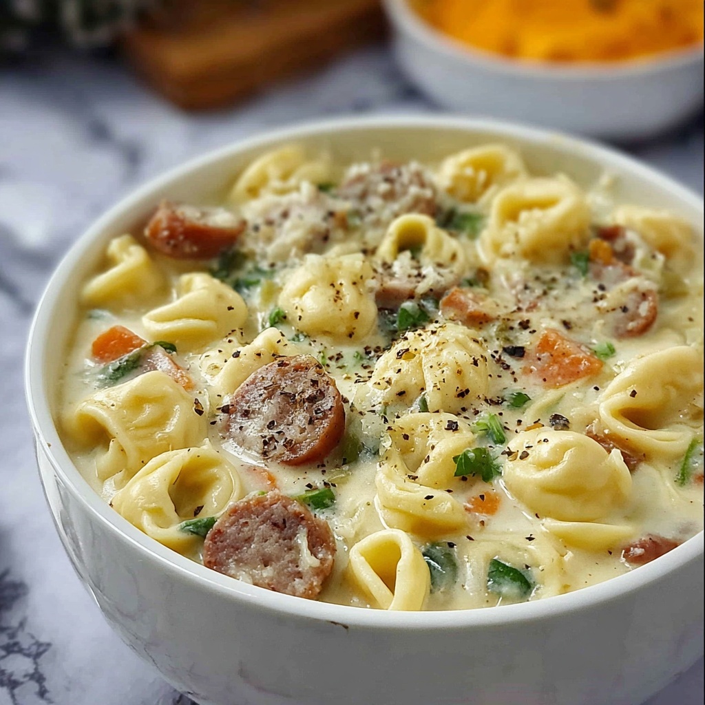 Cozy Ditalini Soup with Creamy Parmesan and Italian Sausage Recipe - Recipe Image