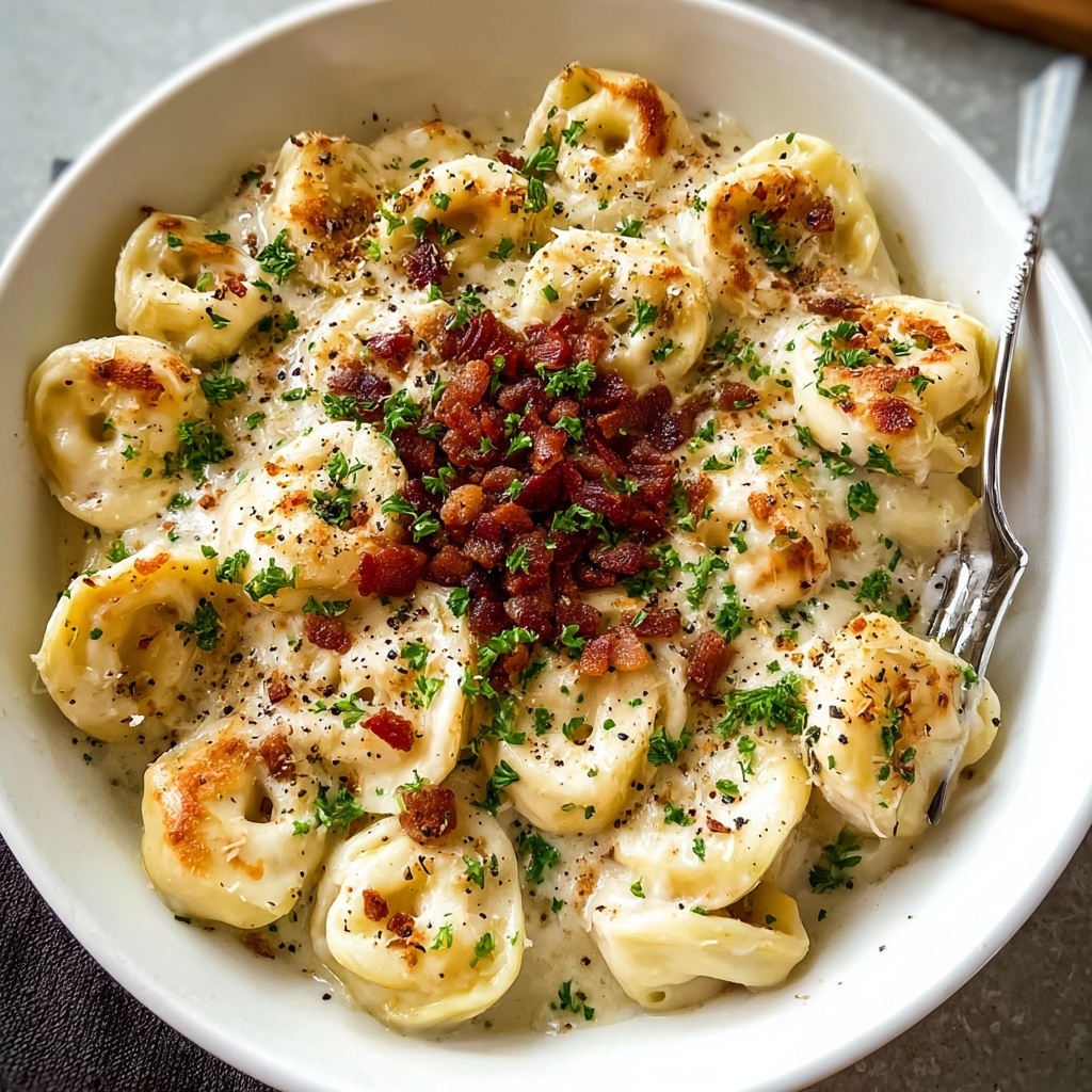Creamy Tortellini Carbonara: A Delicious and Easy Recipe - Recipe Image