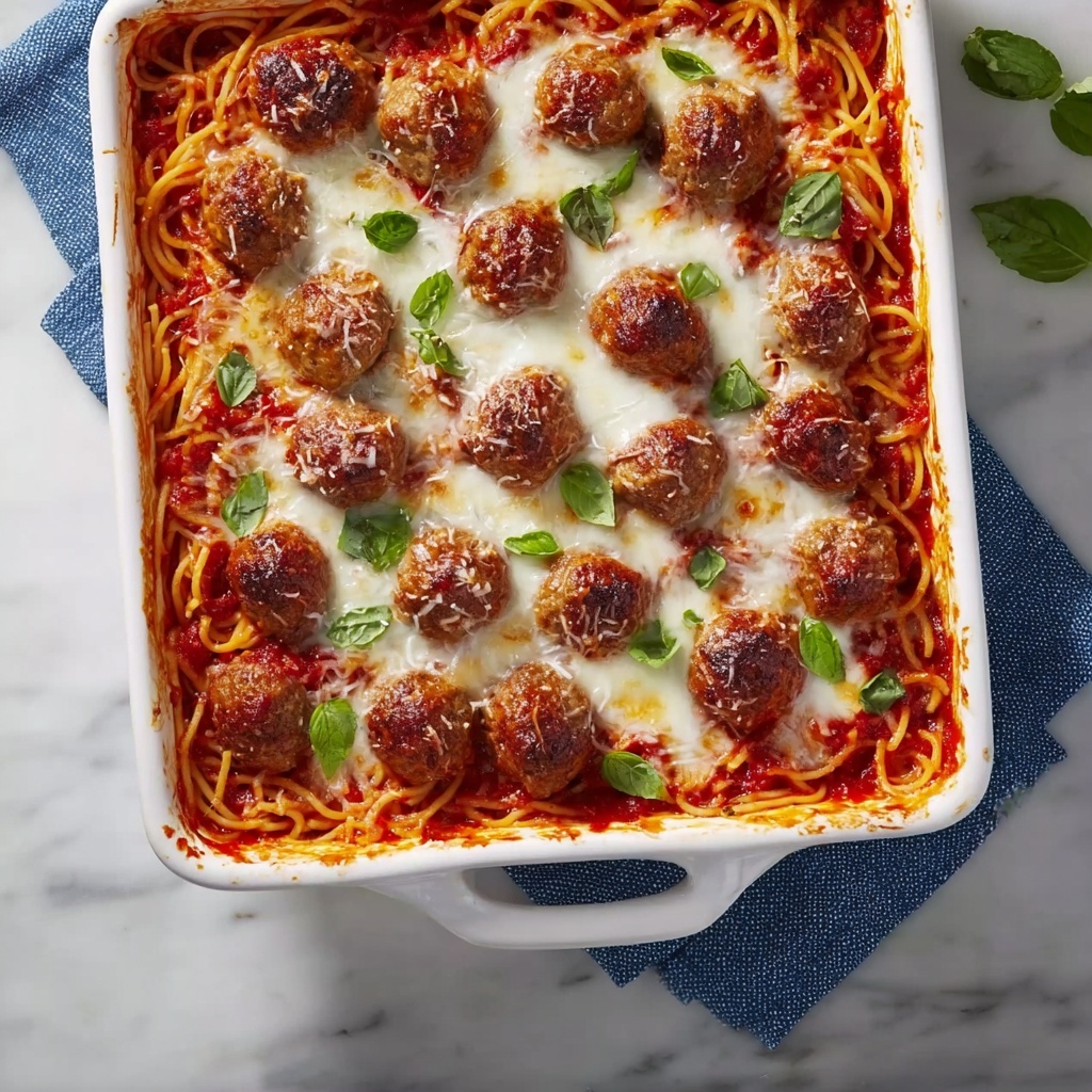 Baked Spaghetti and Meatballs Recipe - Recipe Image