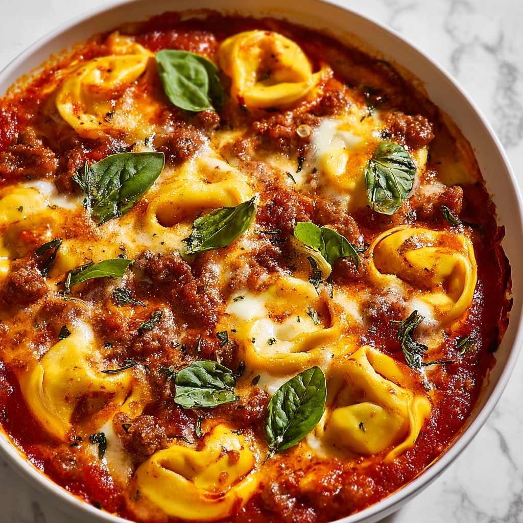 Meat Lovers Pizza Tortellini Recipe - Recipe Image
