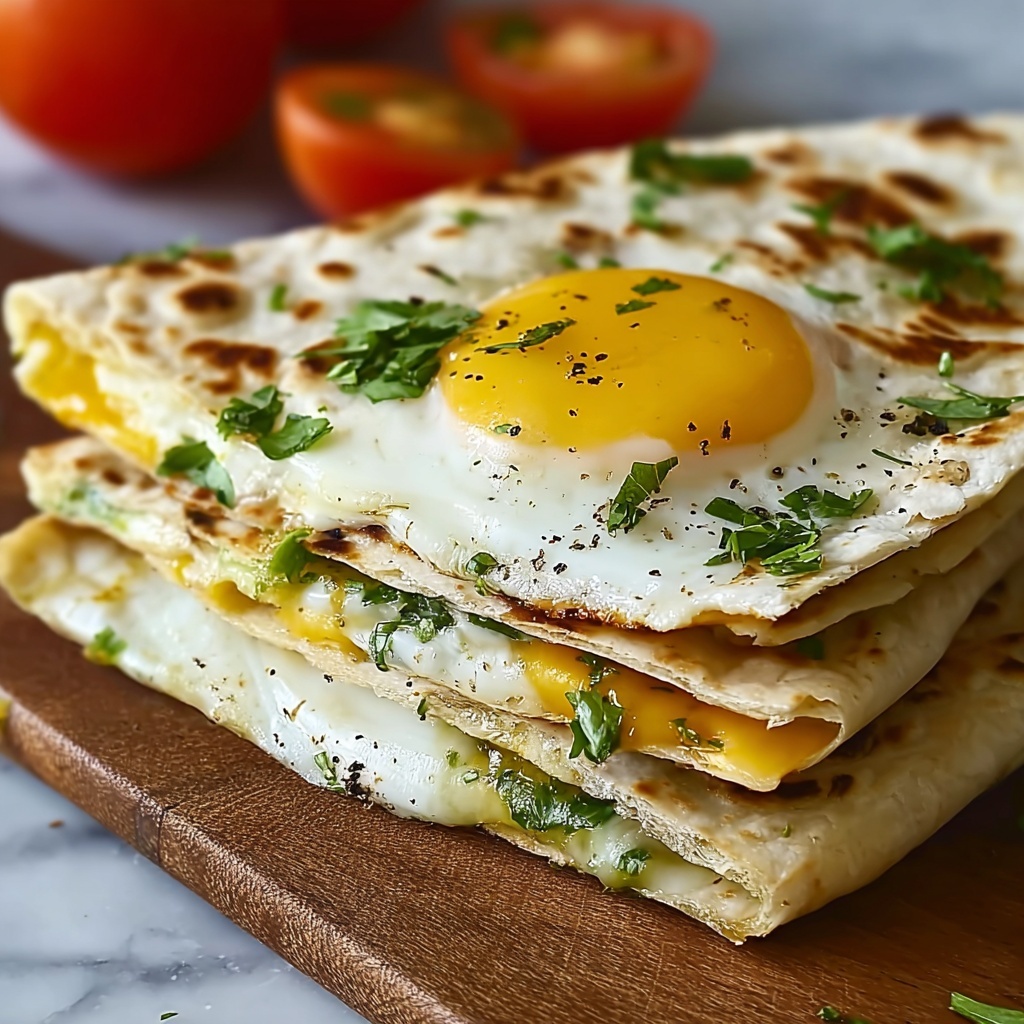 Fried Egg Quesadilla Power Breakfast Recipe - Recipe Image
