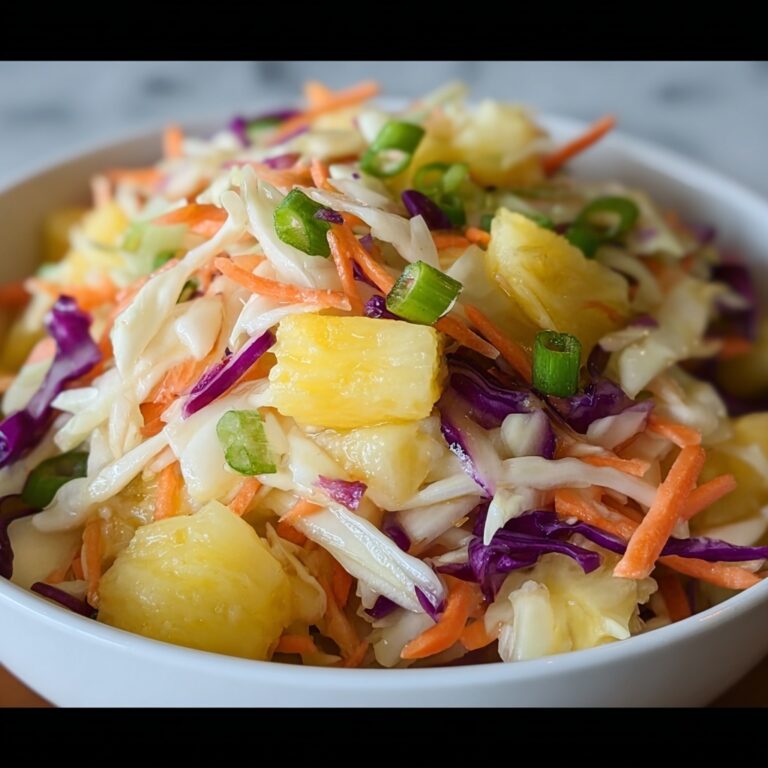 No-Mayo Hawaiian Pineapple Coleslaw Recipe