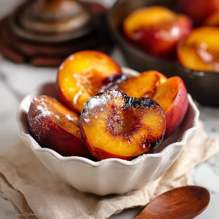 Cinnamon Sugar Baked Peaches Recipe