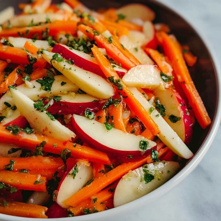 Crunchy Apple & Carrot Salad with Creamy Citrus Dressing Recipe