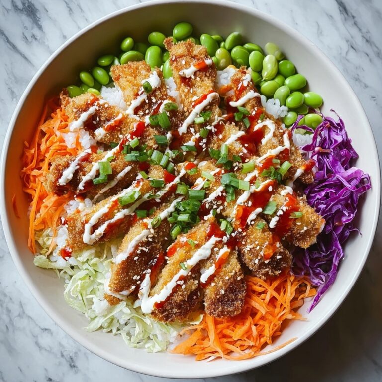 Bang Bang Chicken Bowl with Creamy Sauce and Crispy Toppings Recipe