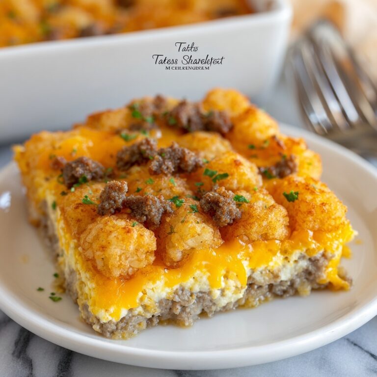 Tater Tot Sausage Breakfast Casserole Recipe