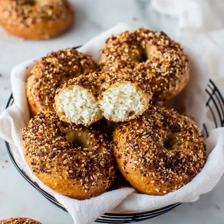 Homemade Caramelized Onion Bagels with Fried Onion Crust Recipe