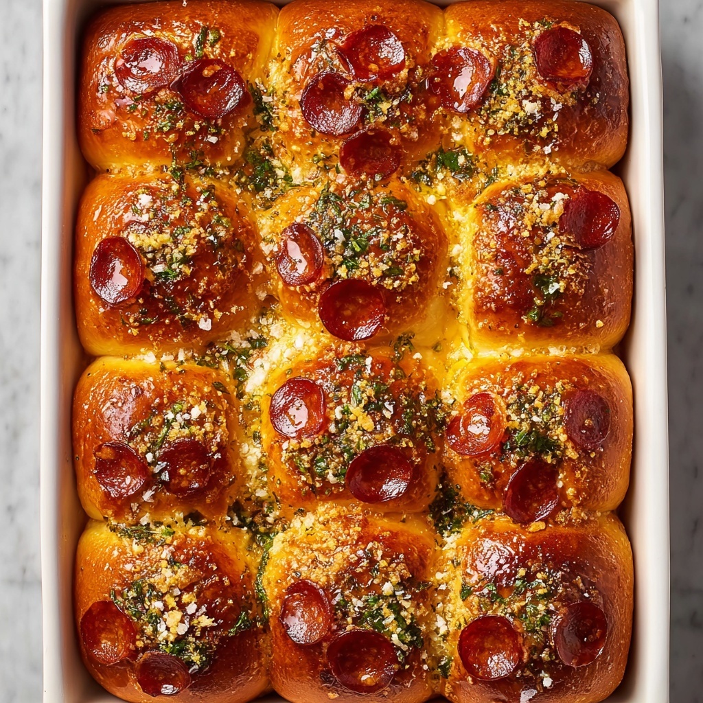 Pepperoni Pizza Hawaiian Rolls Recipe - Recipe Image