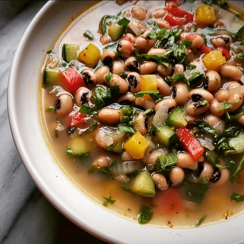 Southern Black-Eyed Peas with Smoked Sausage, Bacon, and Collard Greens Recipe - Recipe Image