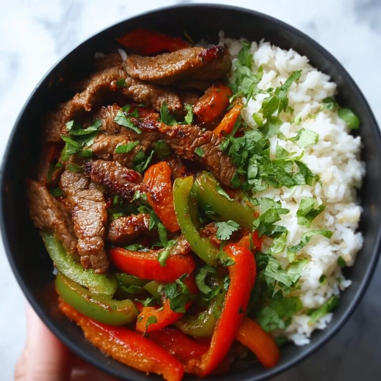 High Protein Steak Fajita Bowl Recipe
