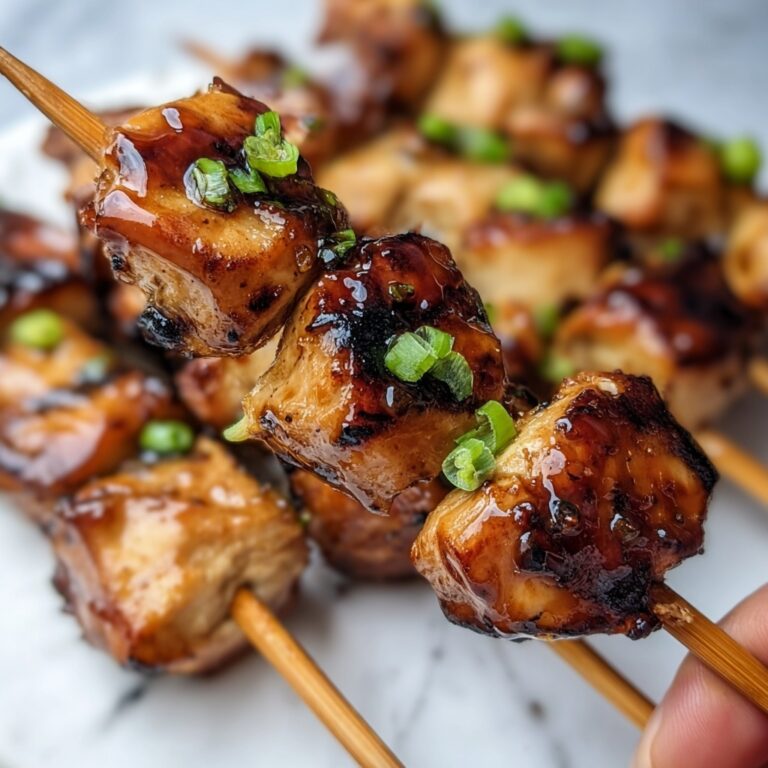Chicken Yakitori Skewers with Soy-Mirin Glaze Recipe