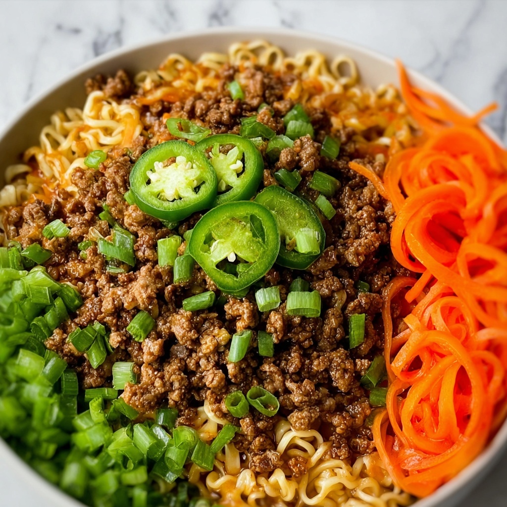 Ground Beef Ramen Skillet Recipe - Recipe Image