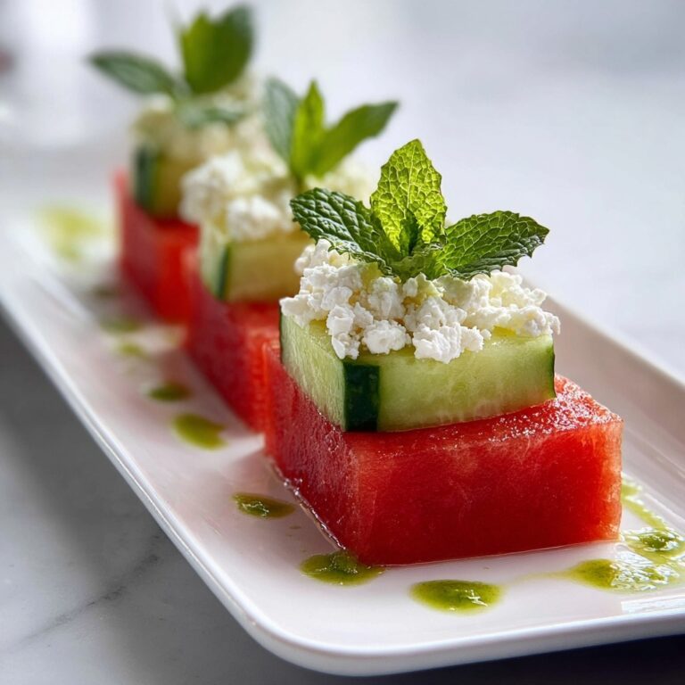 Watermelon Cucumber Feta Cups Recipe