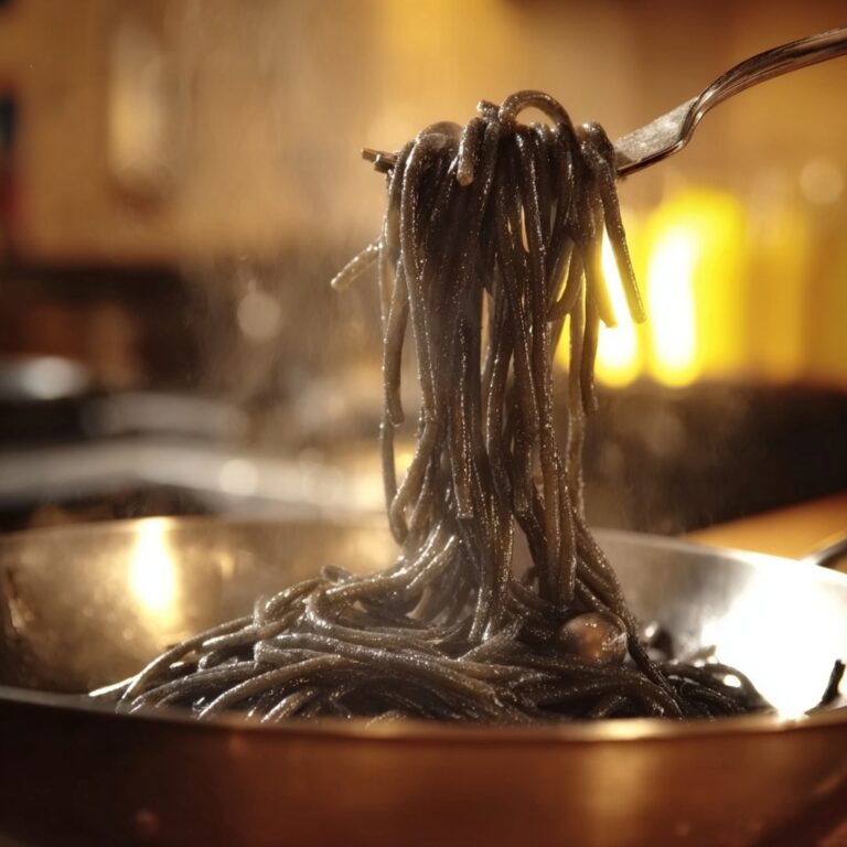 Witches Hair Pasta (Squid Ink Pasta) Recipe