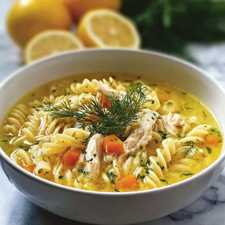 Mediterranean Lemon Chicken Soup Recipe