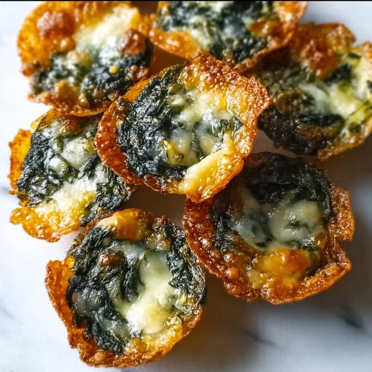 Spinach Dip Cheese Crisps Recipe