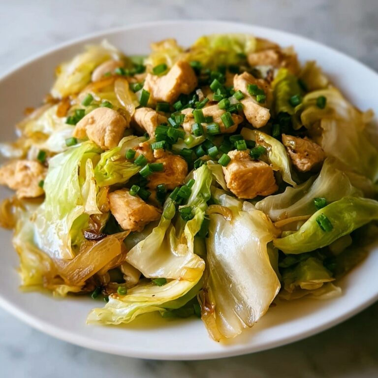 Easy Sautéed Garlic Cabbage with Tender Chicken Recipe