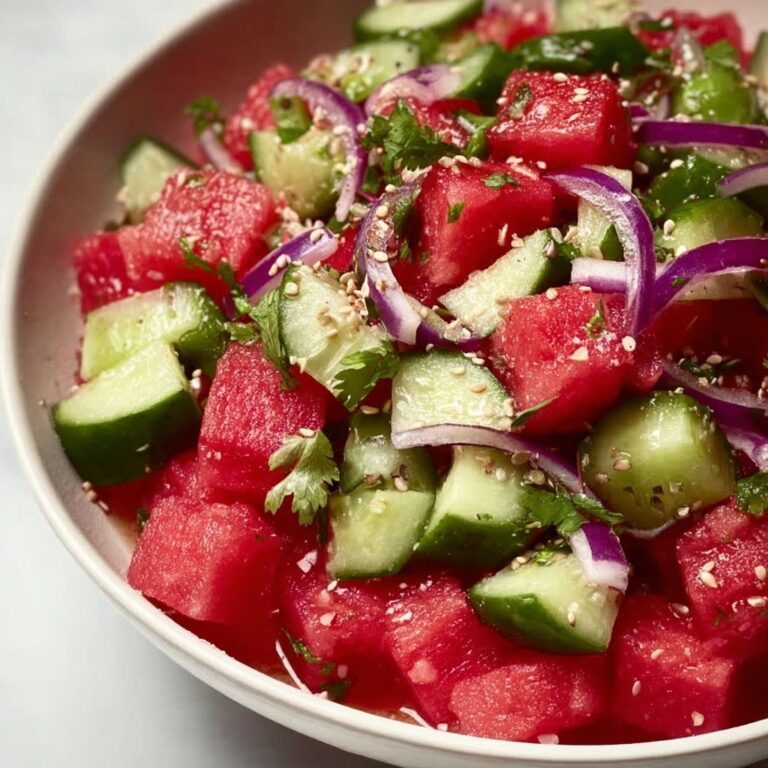 The Ultimate Watermelon Cucumber Salad for Hot Summer Days Recipe