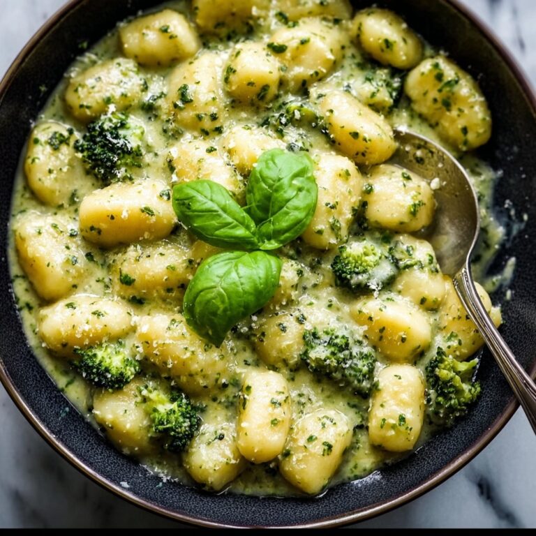 Creamy Lemon Pesto Gnocchi with Broccoli Recipe