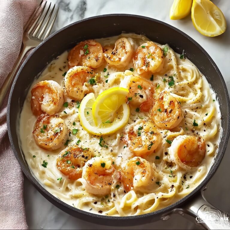 Creamy Lemon Parmesan Shrimp Recipe