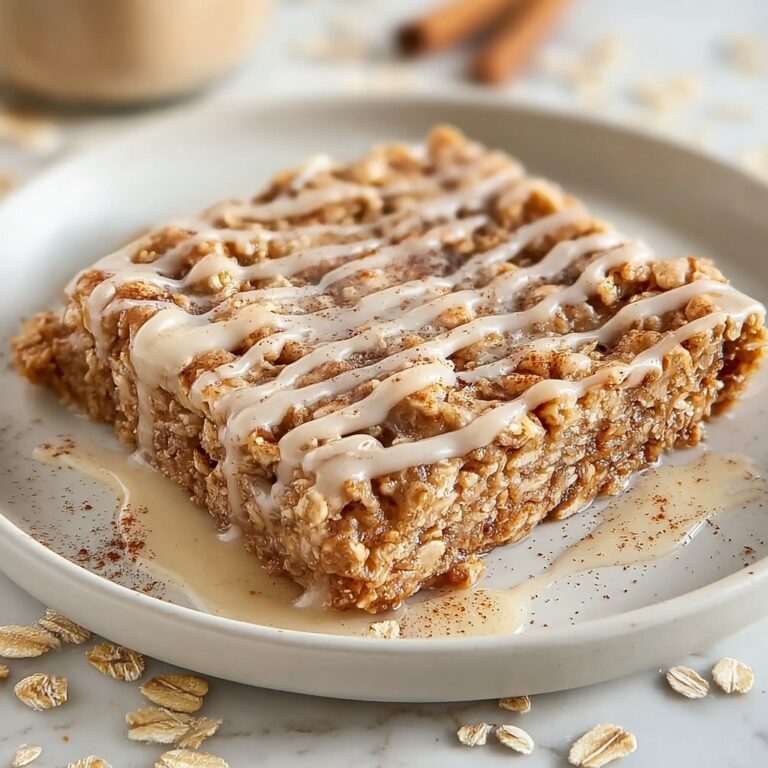 Healthy Sticky Cinnamon Roll Baked Oatmeal Recipe