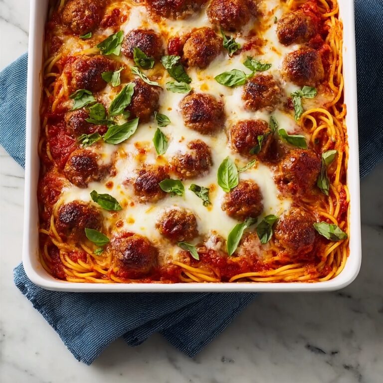 Baked Spaghetti and Meatballs Recipe