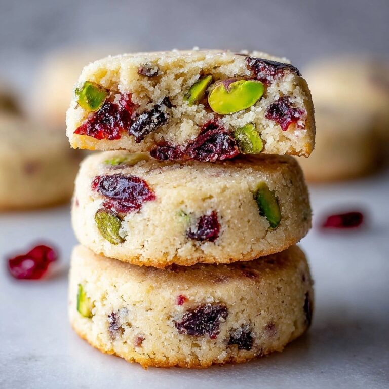 Cranberry Pistachio Shortbread Recipe