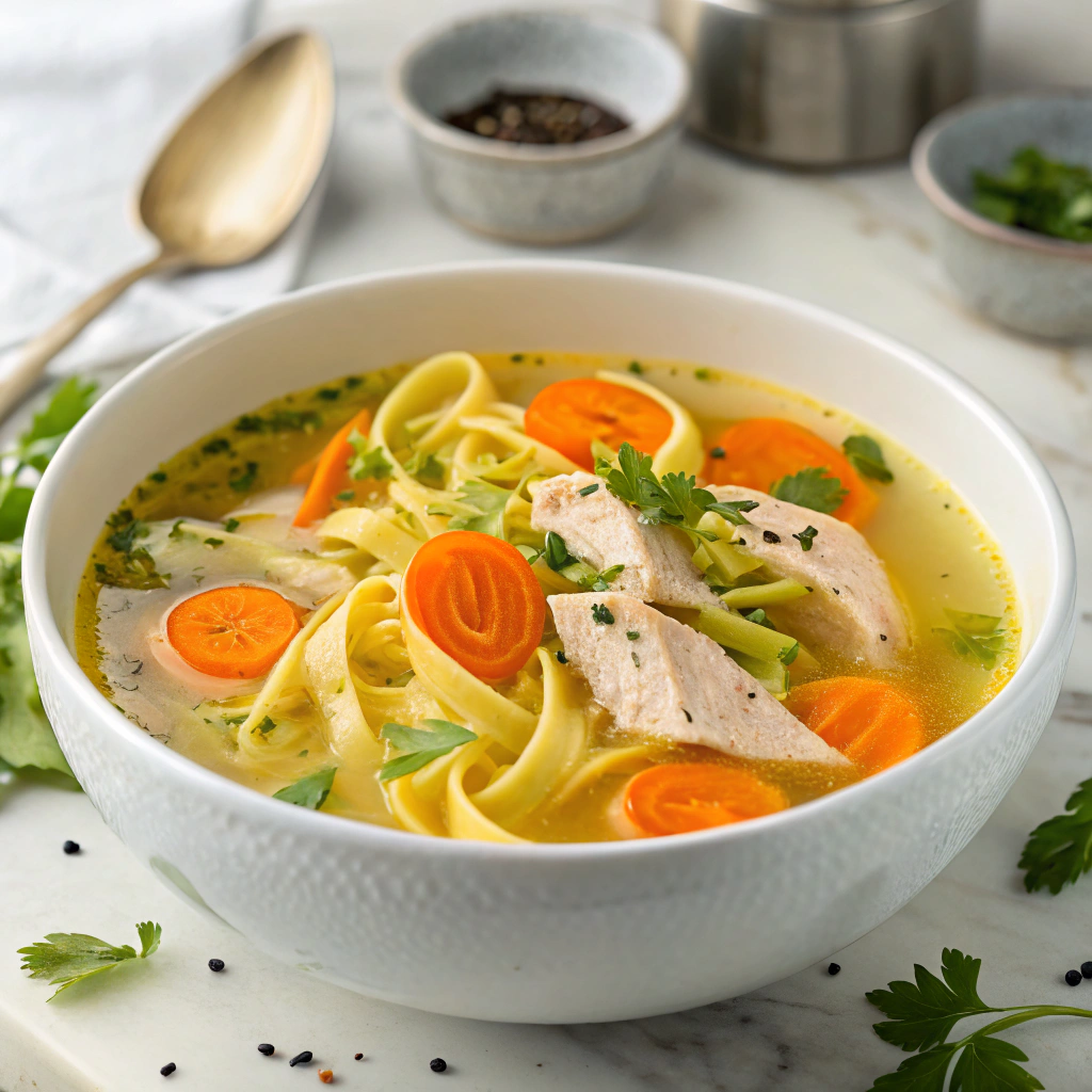 Homestyle Chicken Noodle Soup Recipe - Recipe Image