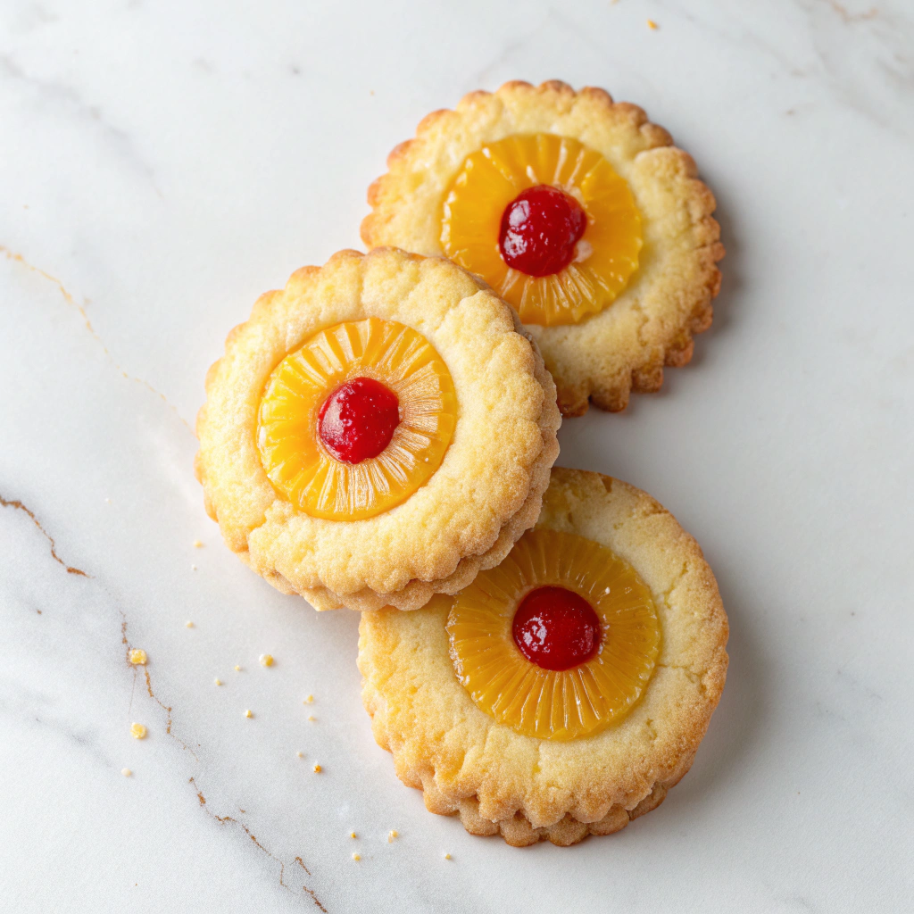 Pineapple Upside-Down Cookies Recipe - Recipe Image