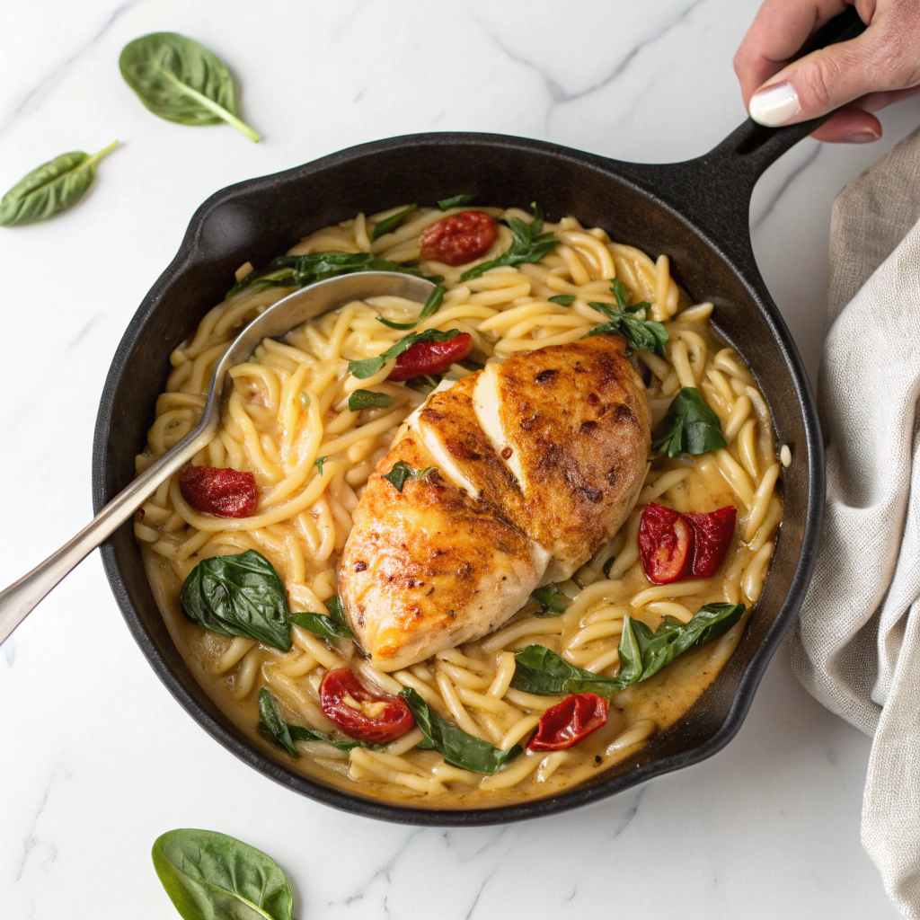 Marry Me Chicken Orzo {One Pot} Recipe - Recipe Image