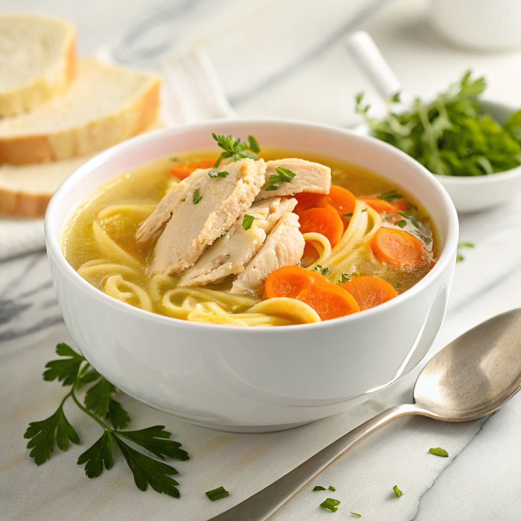 Classic Chicken Noodle Soup Recipe - Recipe Image