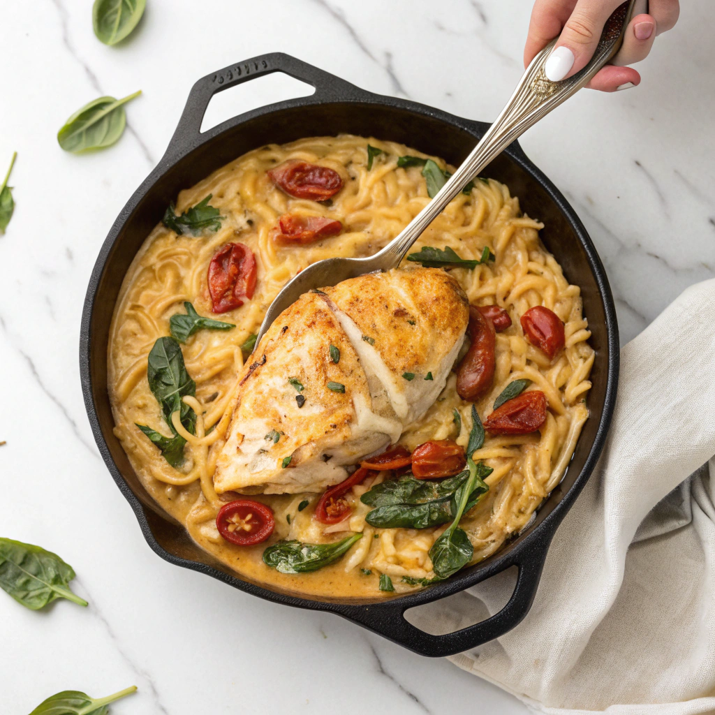 Marry Me Chicken Orzo {One Pot} Recipe - Recipe Image