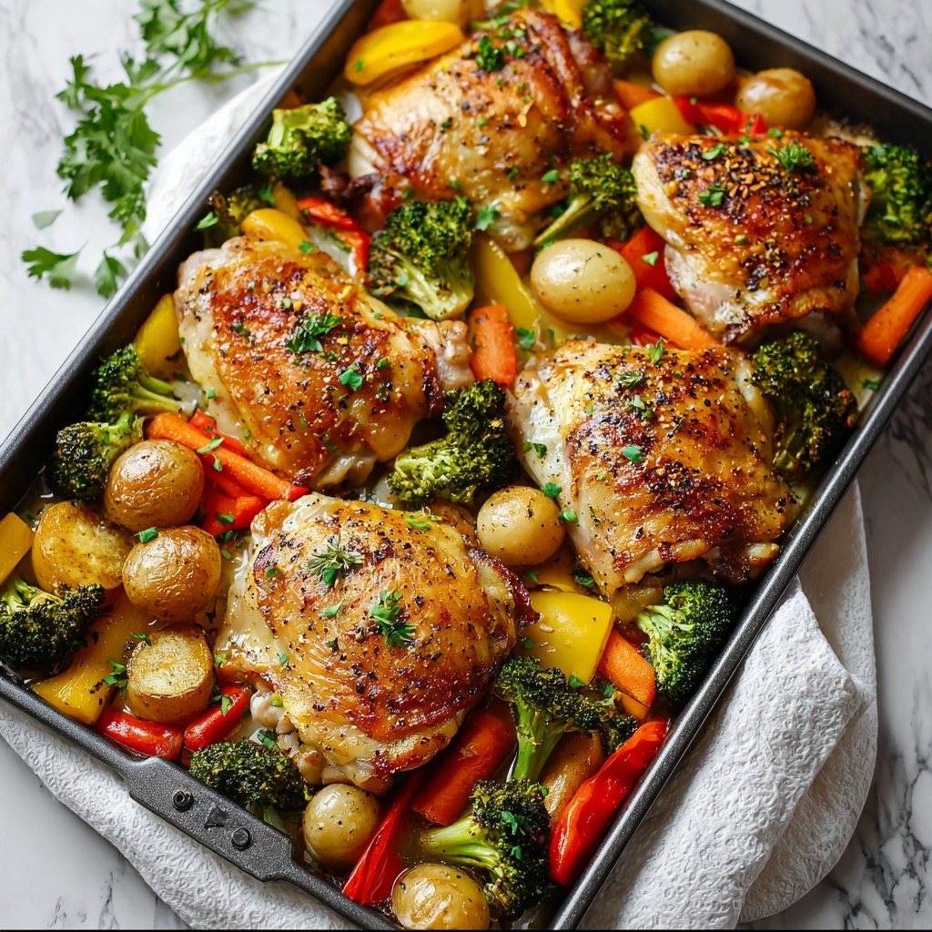 Creamy Ranch Chicken Sheet Pan Dinner Recipe - Recipe Image