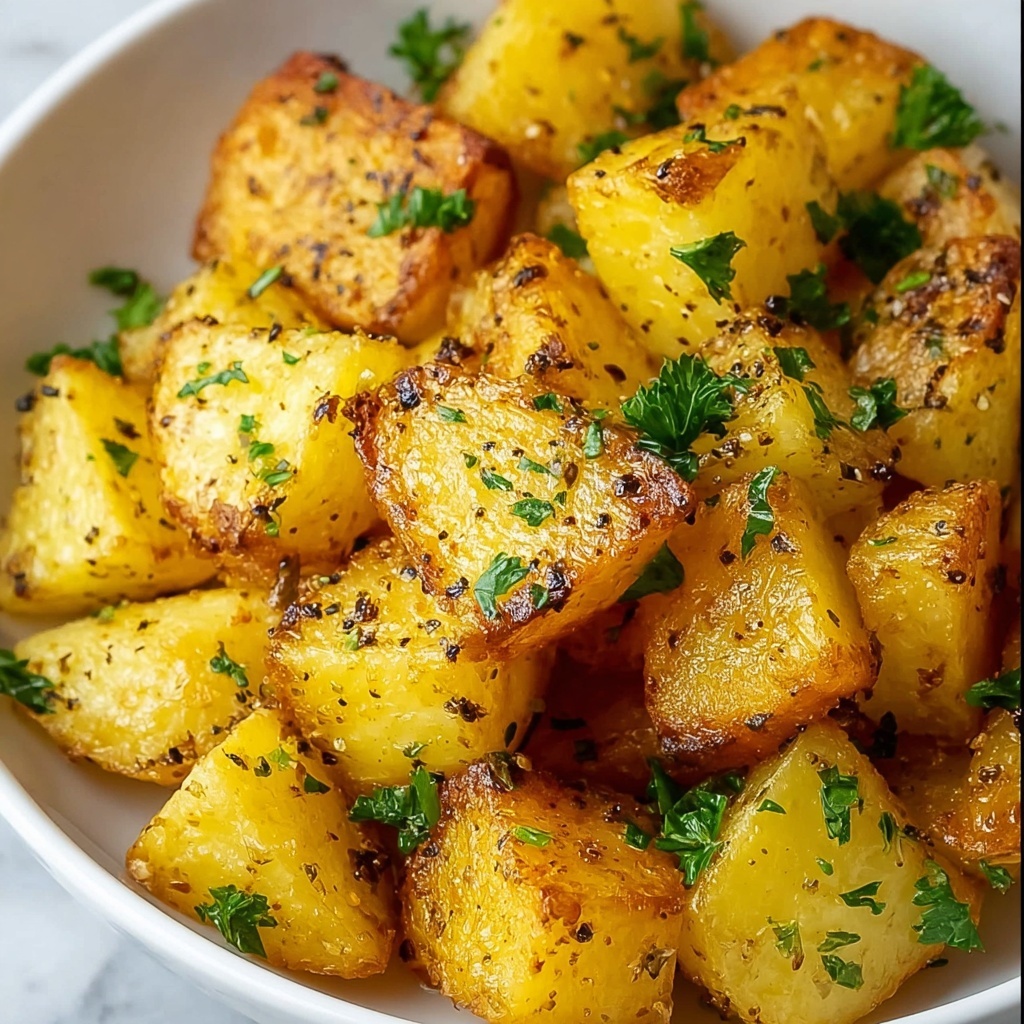 Harissa Roasted Potatoes with Whipped Tahini Sauce and Crispy Fried Pita Recipe - Recipe Image