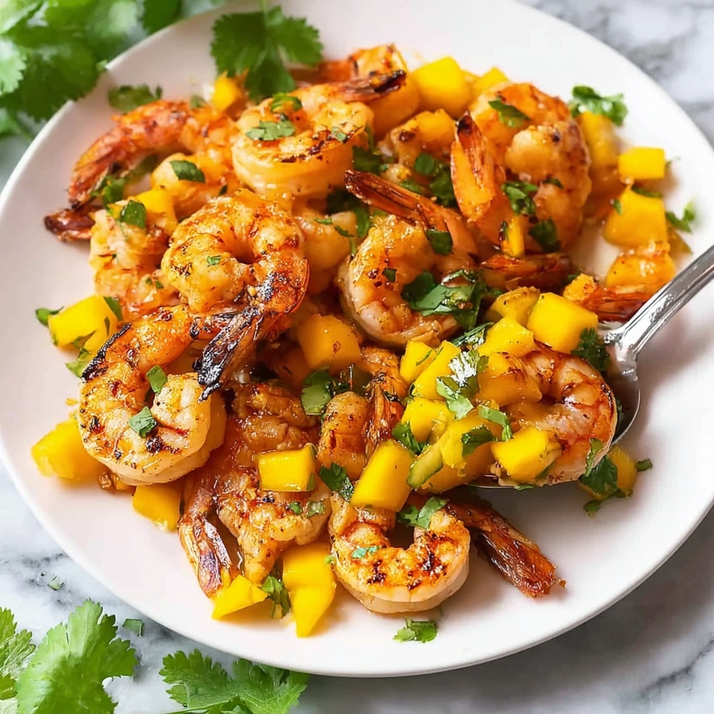 Chilli Lime Prawns with Tangy Mango Salsa Recipe - Recipe Image