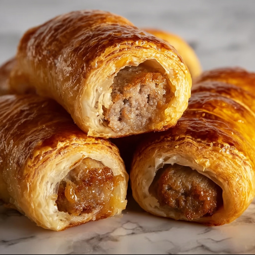 French Onion Sausage Rolls Recipe - Recipe Image