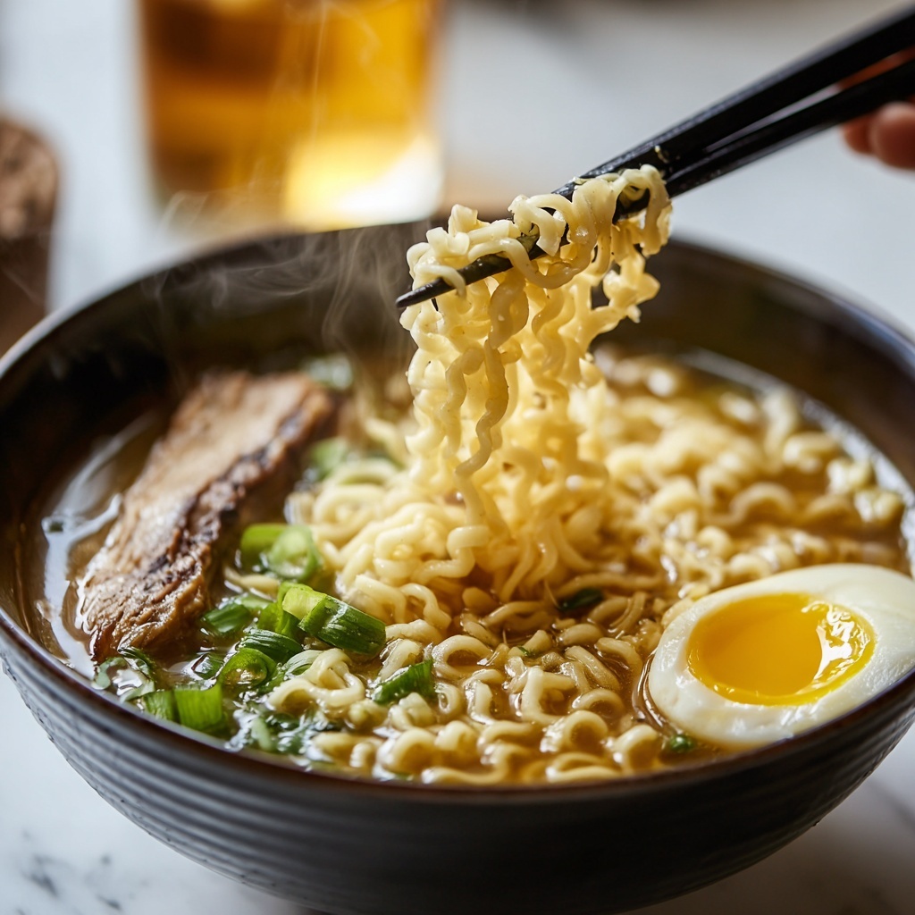 Homemade Ramen with Flavorful Broth Recipe - Recipe Image
