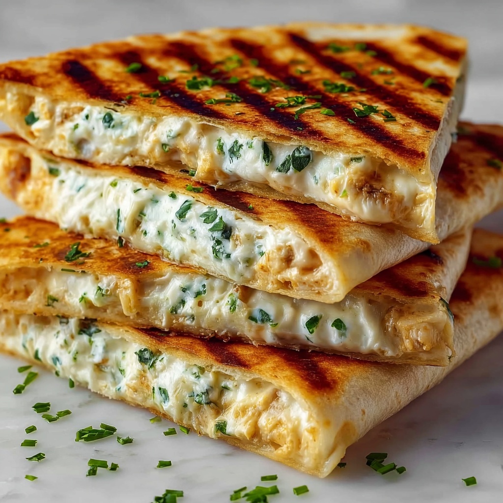 High-Protein Chicken Ranch Quesadilla Recipe - Recipe Image