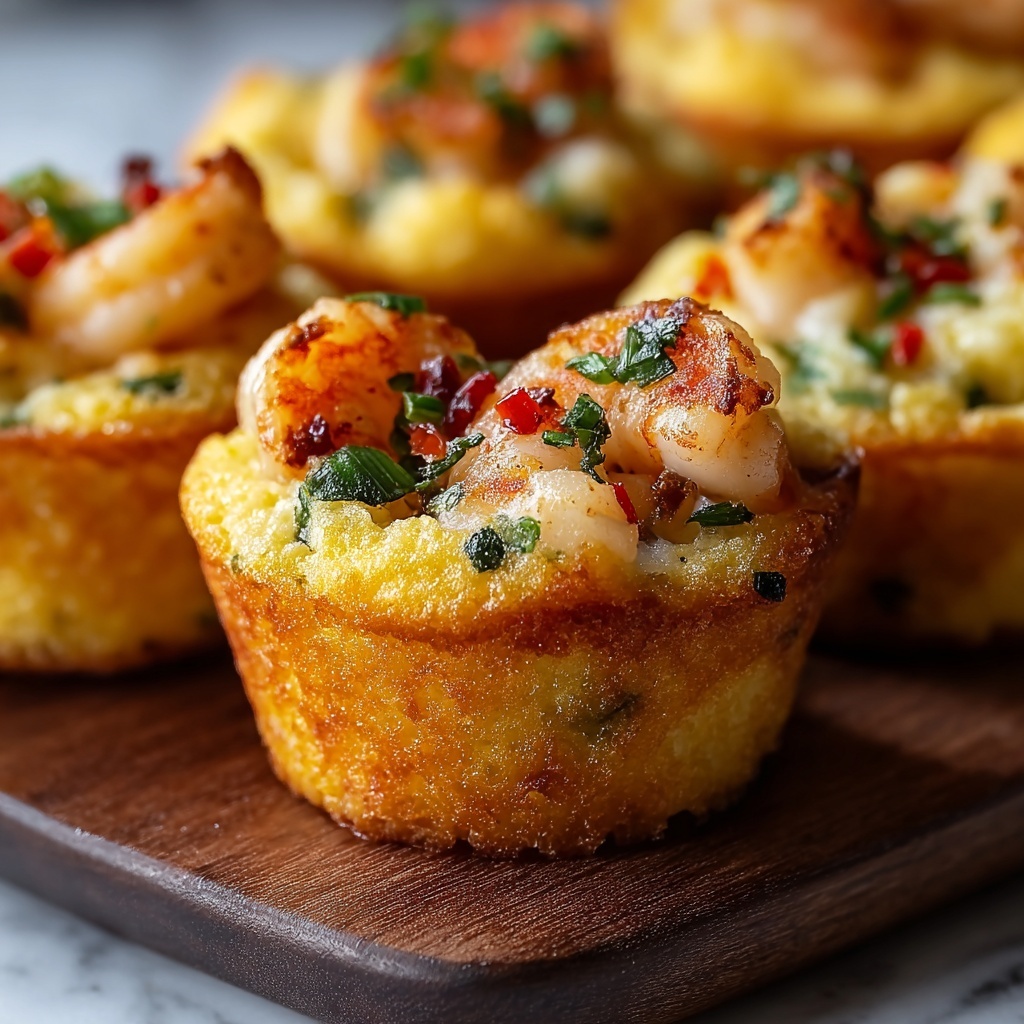 Mini Deviled Crab Cornbread Muffins Recipe - Recipe Image