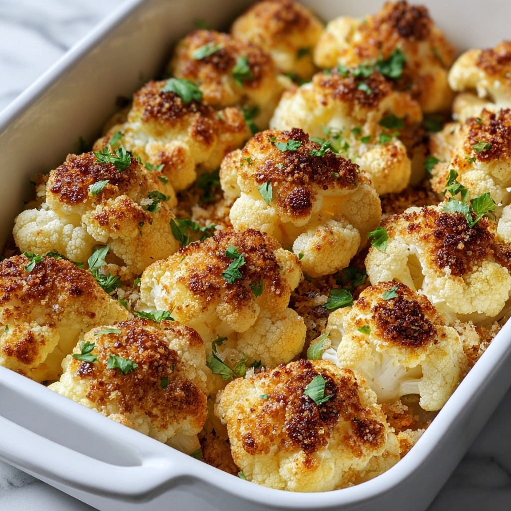 Baked Cauliflower with Parmesan and Spices Recipe - Recipe Image