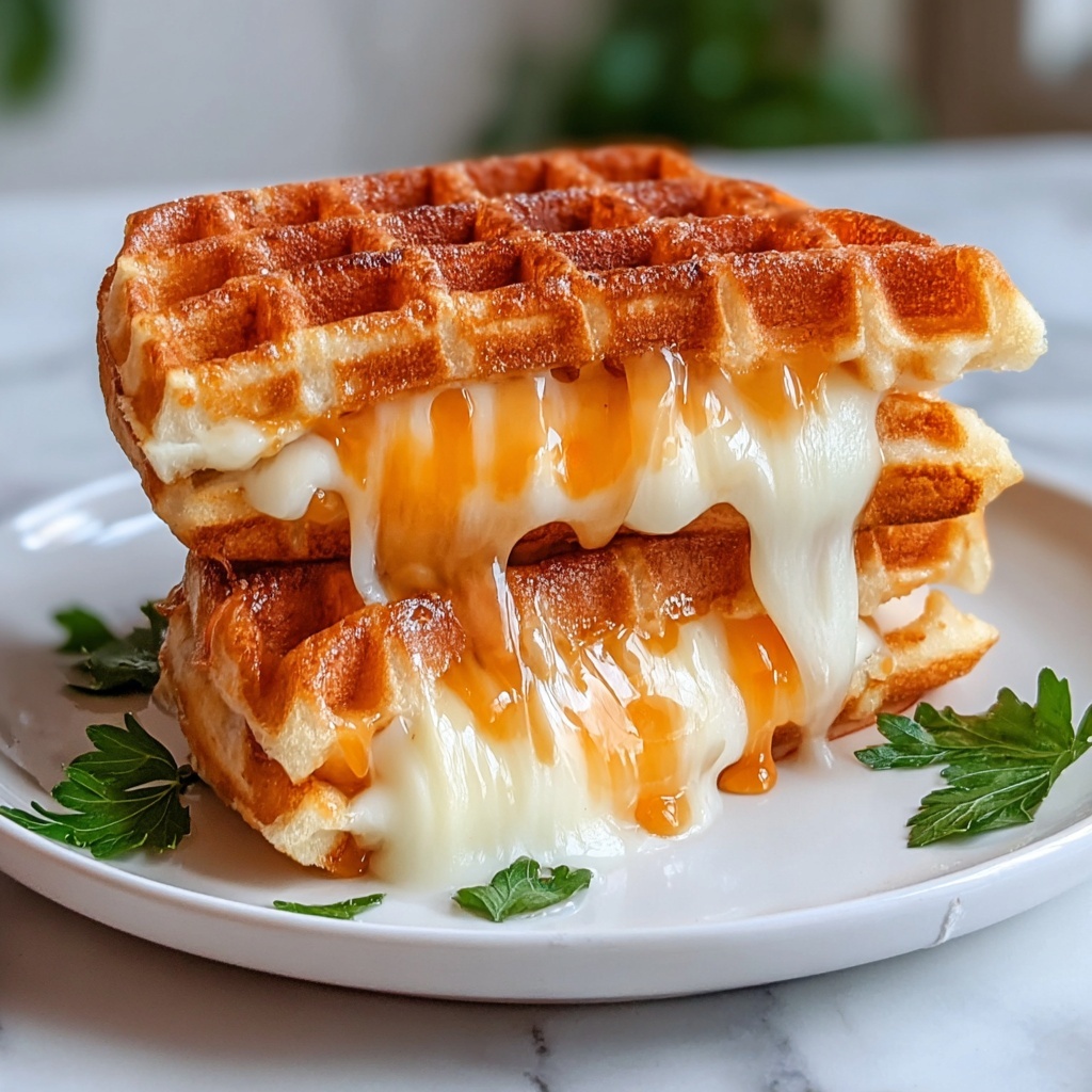 Grilled Cheese Chaffles Recipe - Recipe Image