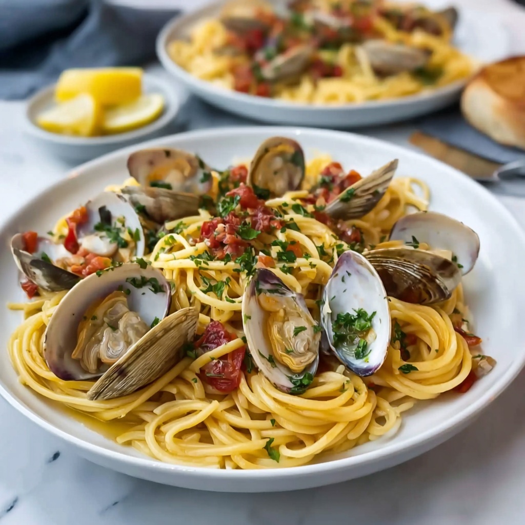 Linguine and Clams with Tomatoes Recipe - Recipe Image