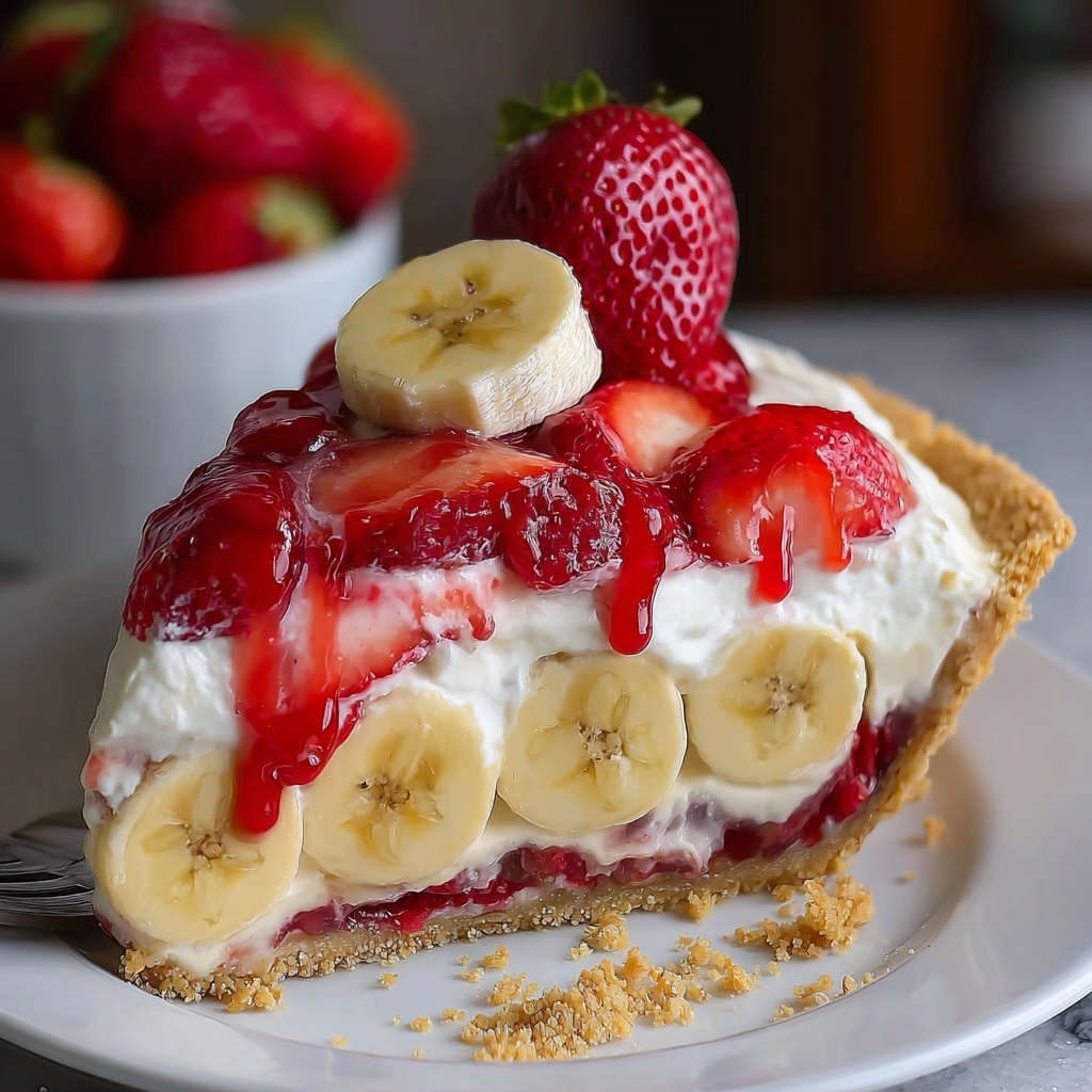 Banana-Strawberry Cheesecake Fantasy Recipe - Recipe Image